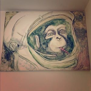 Space Monkey wall art